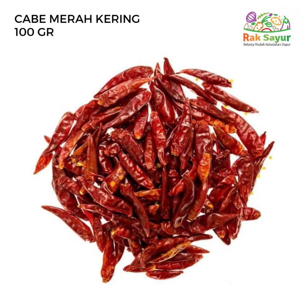 

Cabe Merah Kering 100 Gr Rak Sayur Padang