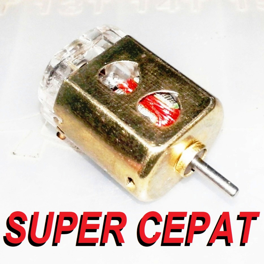 DINAMO KILIKAN TAMIYA MINI 4 WD SUPER CEPAT (TOP SPEED 99 KM/JAM), TABUNG BEARING dan MAGNET STRONG