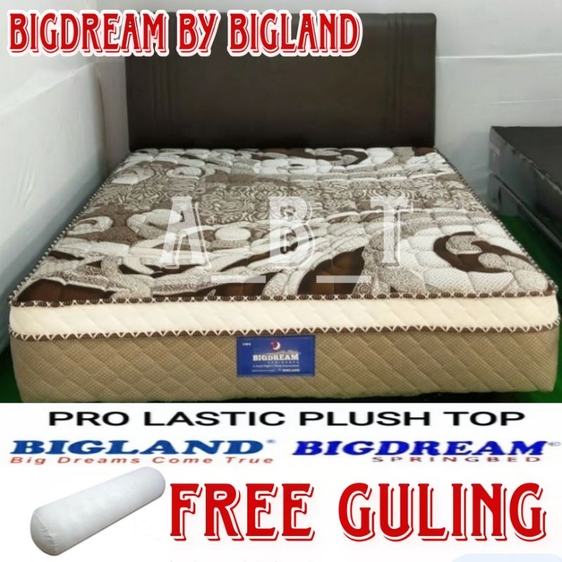spring bed bigdream plushtop by bigland garansi 10 tahun