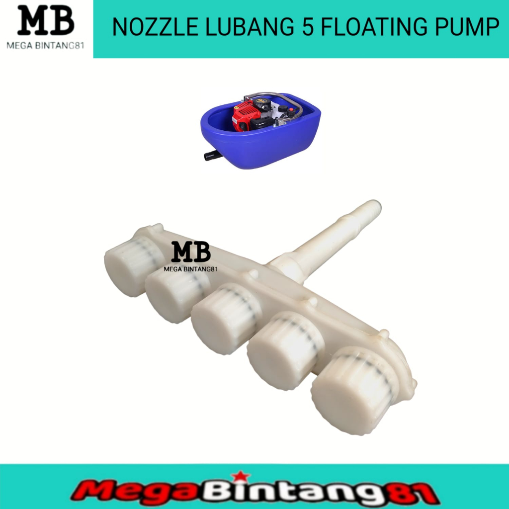 Nozzle sprayer 5 lubang floating pump mesin siram bawang merah