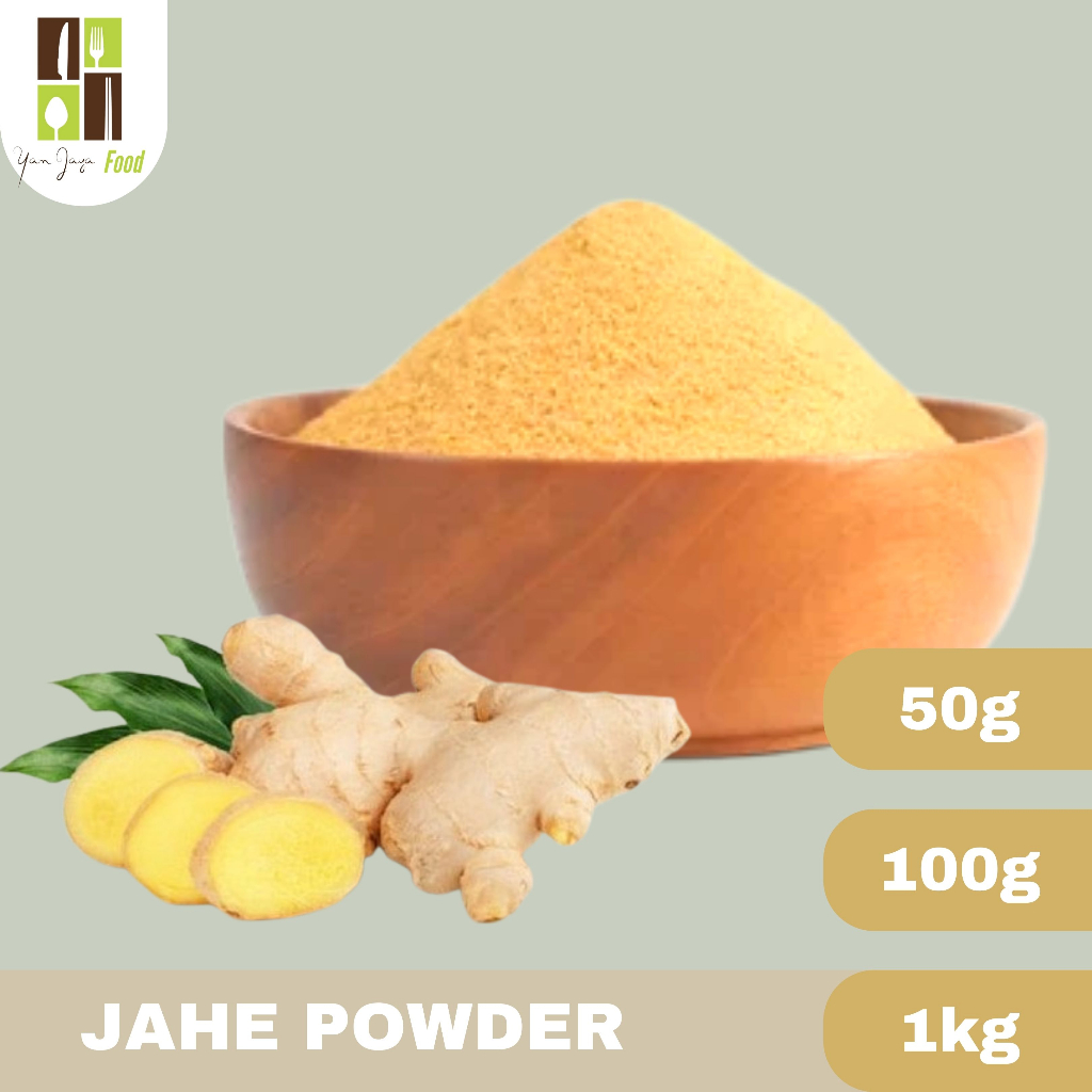 

Jahe Bubuk / Ginger Powder / 100% Asli Tanpa Campuran / Rempah-Rempah / Re-pack 100G/50G