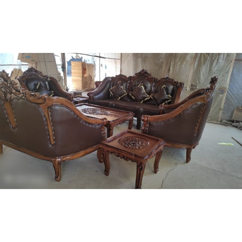 KURSI TAMU JATI SOFA GANESHA MEBEL UKIR JEPARA