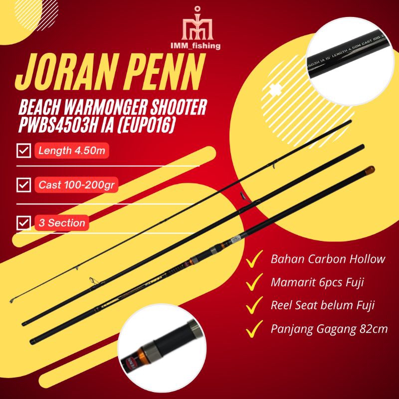 JORAN PENN BEACH WARMONGER SHOOTER | Tongkat Pancing | Fishing Rod