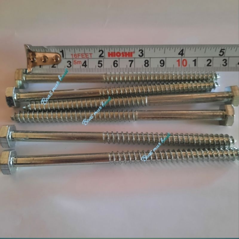 Baut Tembok 5/16x5" panjang 12.5 cm boasmurbaut