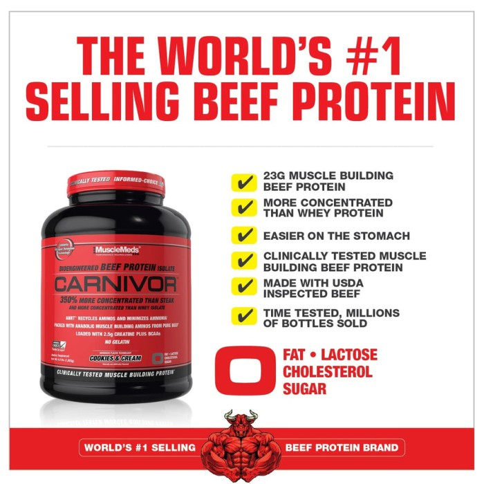 

Musclemeds Carnivor 4lbs Beef Protein Isolate carnivore whey