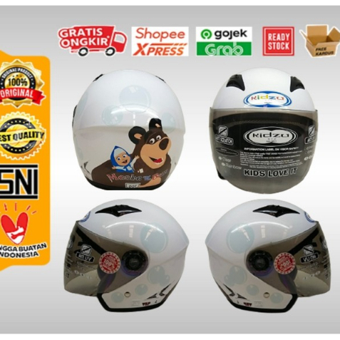 Helm Half Face Anak Kidzu  HELM SNI, KIDZU SERIES