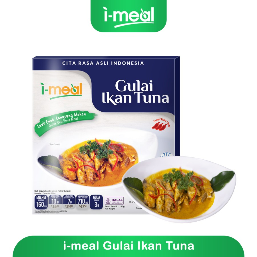 

i-meal Gulai Ikan Tuna 100 g / Lauk Siap Saji / Lauk Siap Makan / Makanan Siap Saji