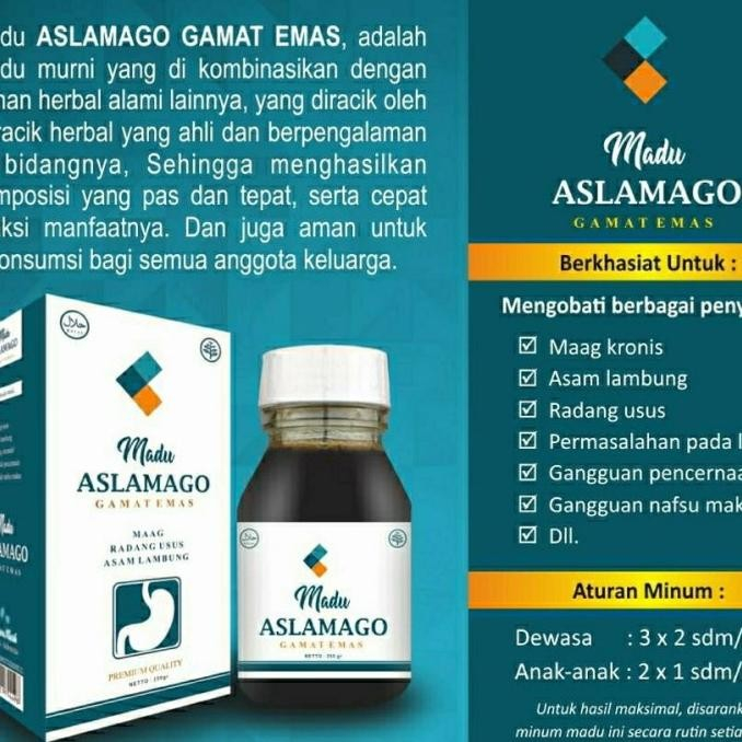 

Madu Maag / Madu Aslamago asli / Madu GERD / Madu Asam Lambung Asli / Madu Aslamgo Madu Dengan Gamat Emas