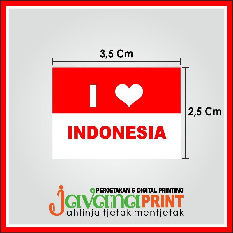 

(100 pcs) Stiker Pipi Bendera Merah Putih Termurah Lengket Tidak Luntur