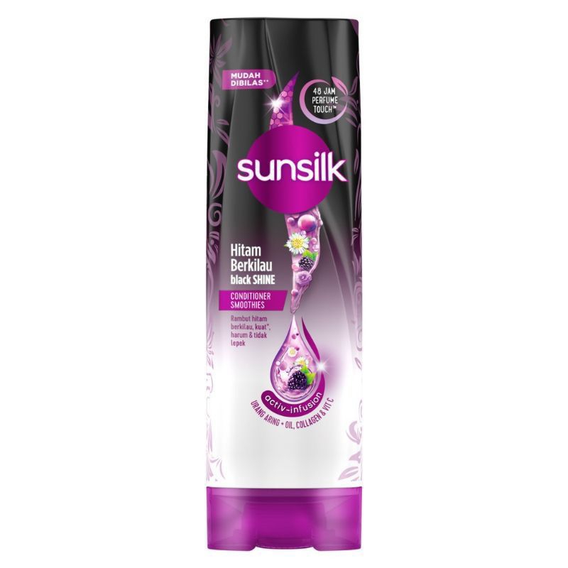 SUNSILK COND BLACK SHINE 160ML