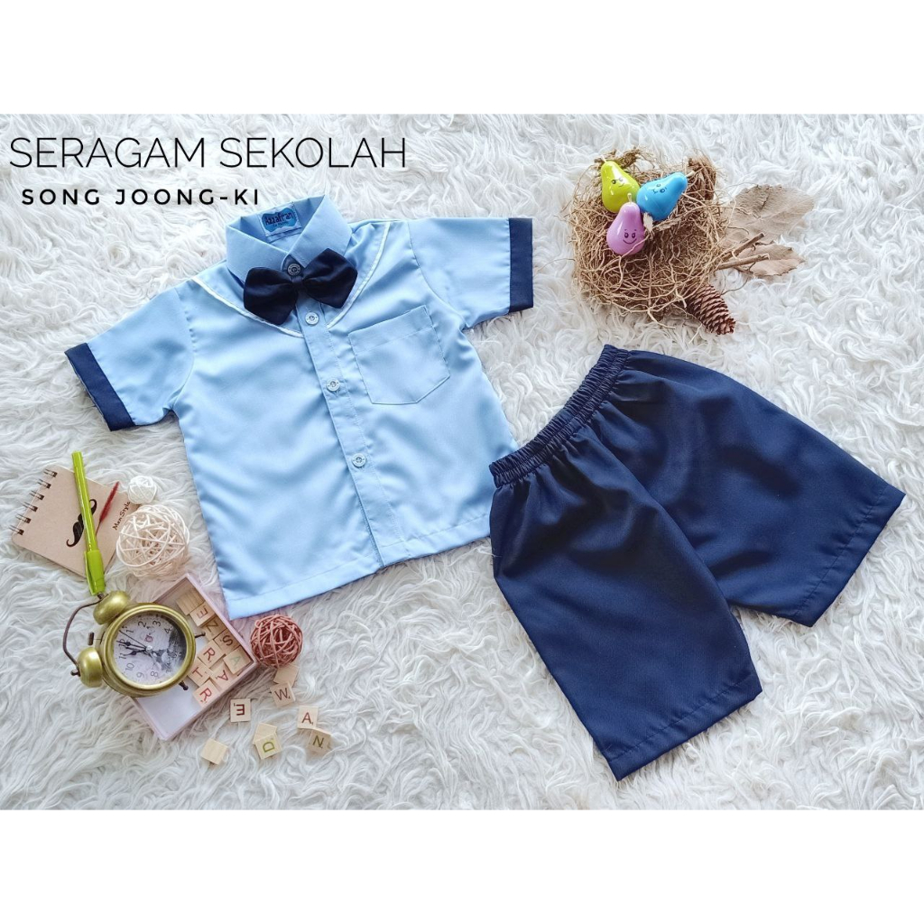 seragam Sekolah Song Jong-Ki PAUD baju seragam TK laki-laki