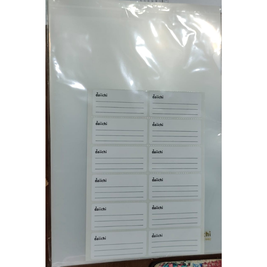 

Adn Clear Sleeve / Map Bening / Map L "DAIICHI" A4 / Folio per lusin