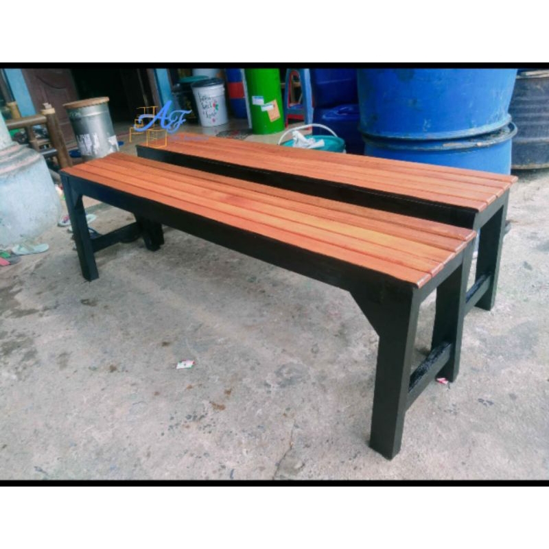 kursi warung bangkau panjang kayu
