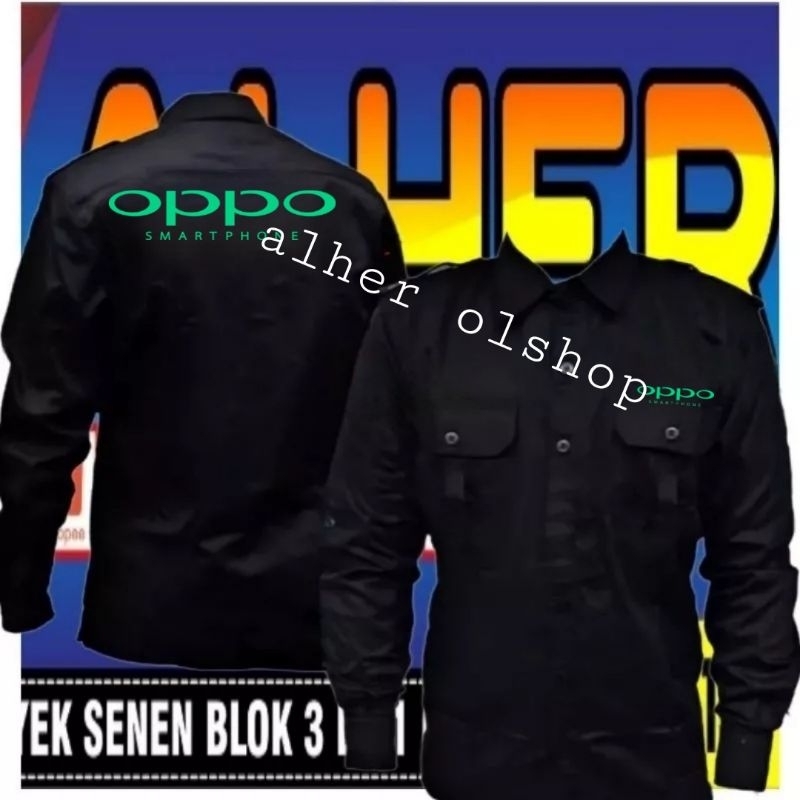 kemeja Oppo Smartphone baju Oppo Smartphone seragam Oppo Smartphone Pdh Oppo Smartphone kemeja kerja
