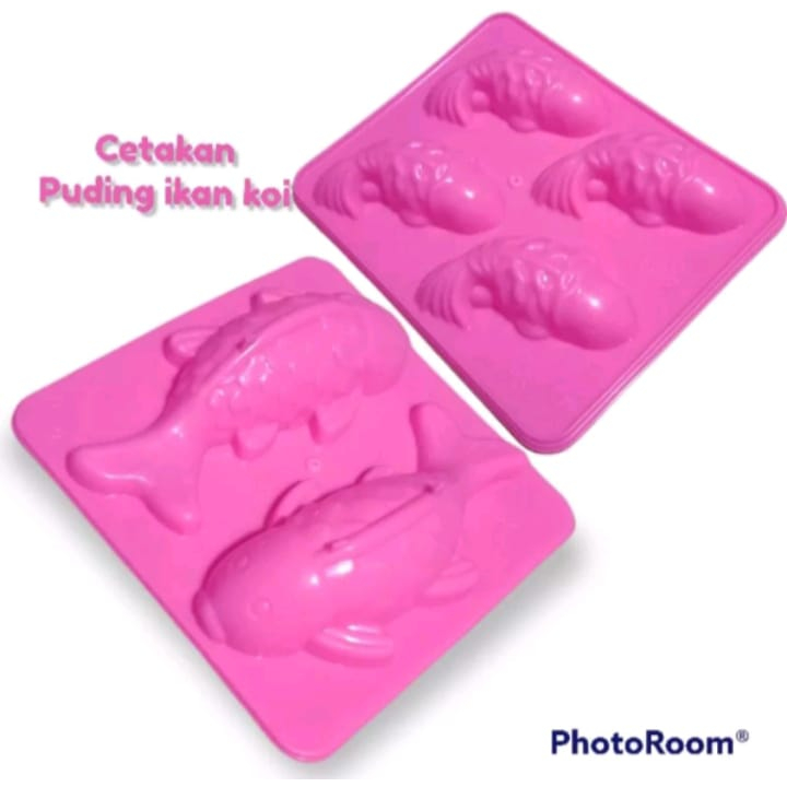 cetakan puding ikan koi bahan plastik ukuran besar / cetakan puding jelly / cetakan agar bentuk unik