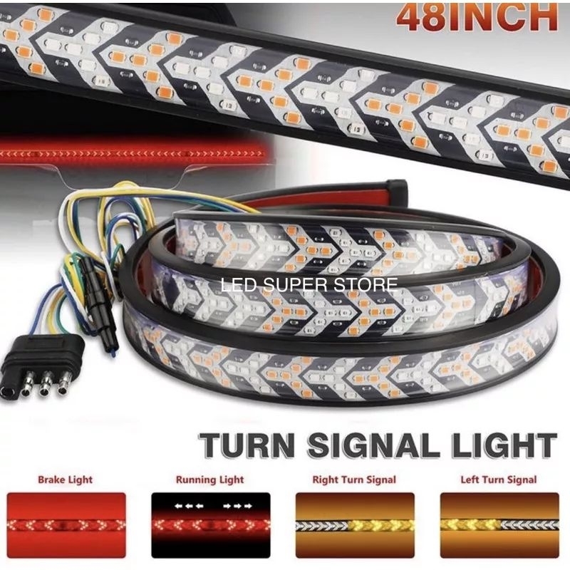 Lampu LED Strip Panah,kaca depan, bemper depan,bemper belakang mobil, truk,bis