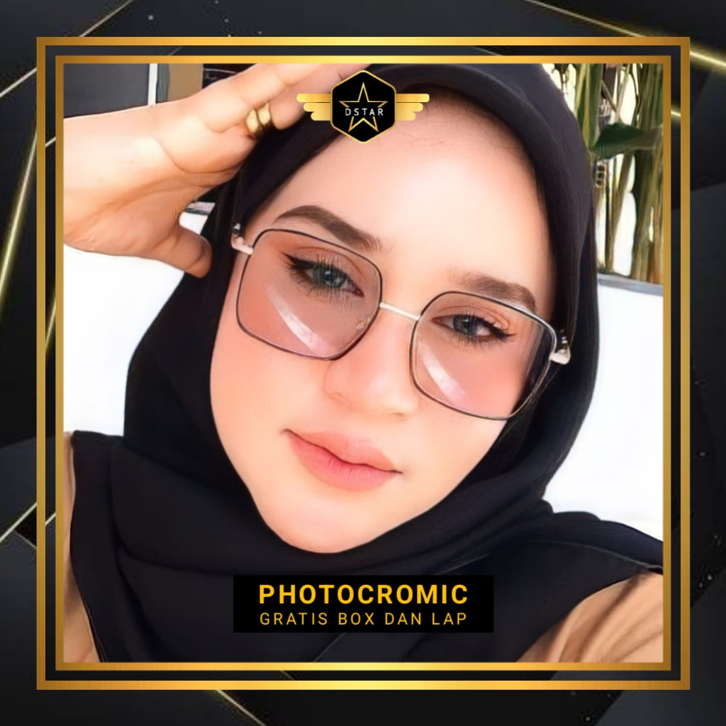 HITS DAN TRENDY KACAMATA PHOTOCROMIC KOREA ANTI RADIASI BERUBAH WARNA kacamata wanita hits kekinian
