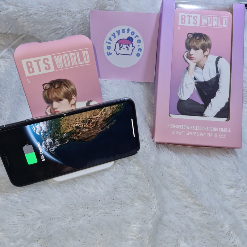 BTS World High Speed Wireless charger phone ios android Charging Cradle