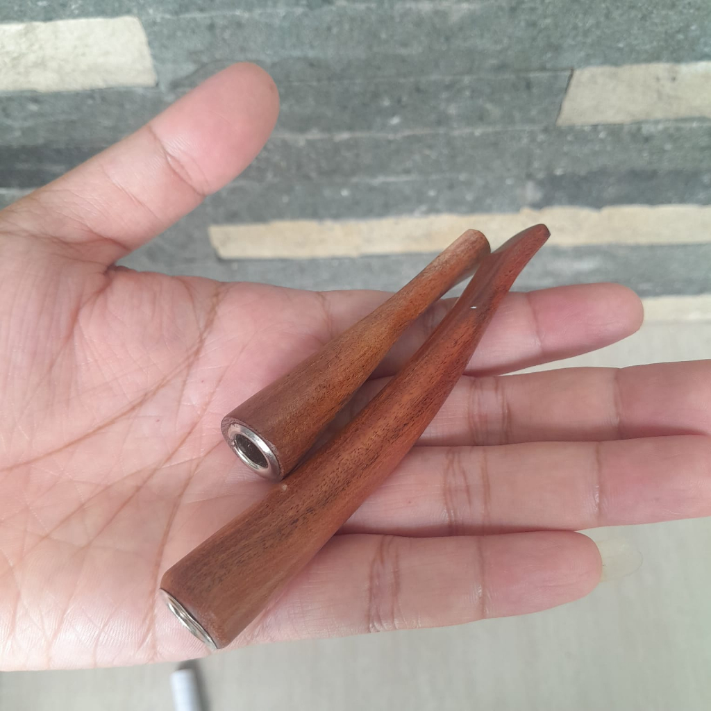 once pipa rokok kayu stigi mini dan pipa S 12cm