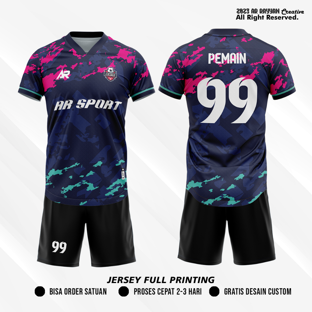 JERSEY FUTSAL CUSTOM FULL PRINTING