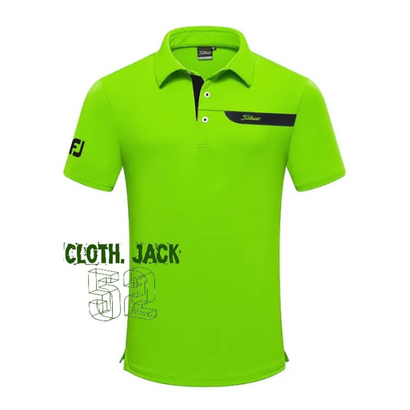 Polo shirt Titleist Kaos Kerah Titleist Kaos Golf Baju Golf Seragam Polo Footjoy Golf