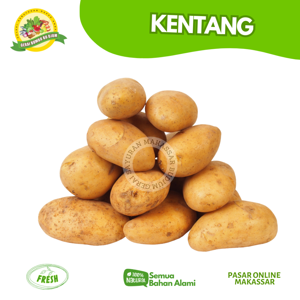 

Sayur UMBI KENTANG 500GR FRESH Segar Murah Sayur Sayuran Online Makassar Bisa Instan Delivery