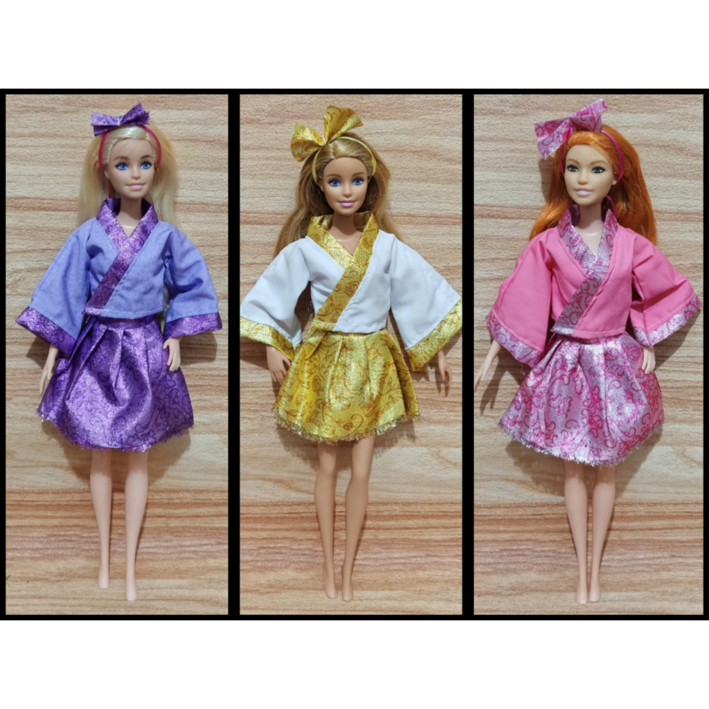 Baju Boneka Modern Hanbok Korea untuk boneka berbi bjd pivotal