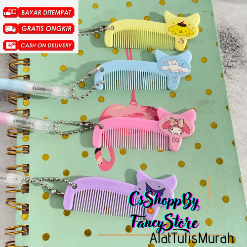 

Pulpen Gel Gantungan Bentuk Sisir Mini Cute Karakter Sanrio kuromi Purin Melody Cinamonrol Bisa Cod