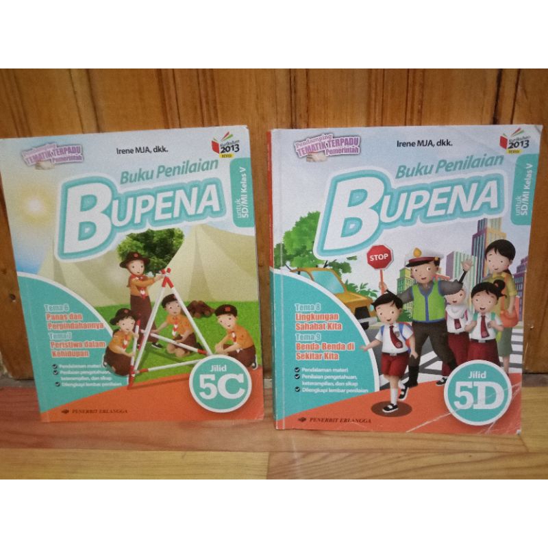 Buku Erlangga Bupena Kelas 5C dan 5D BEKAS
