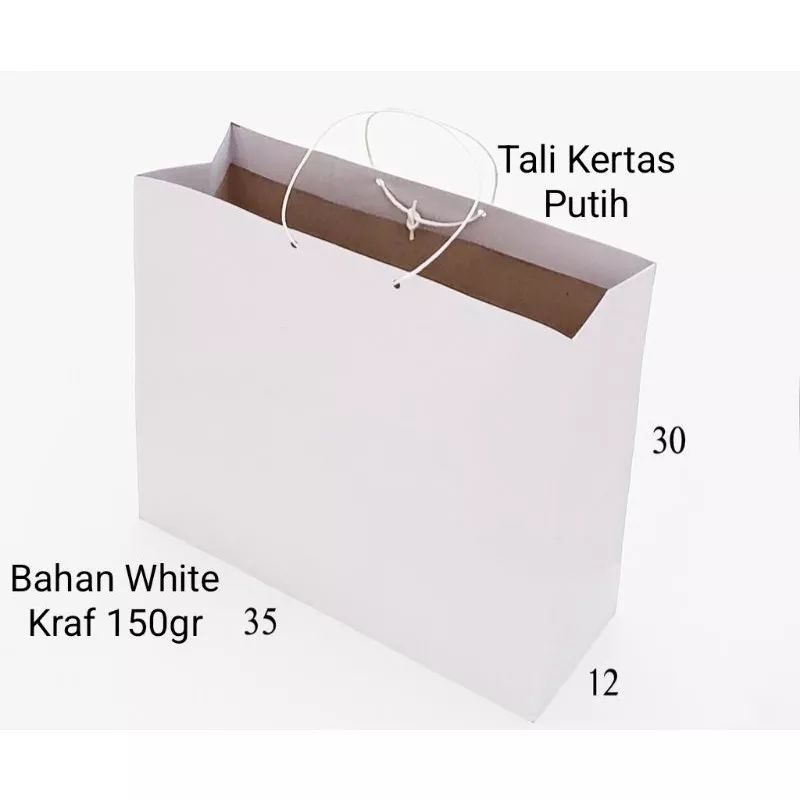 

PAPER BAG PUTIH 35x12x30 LANDSCAPE