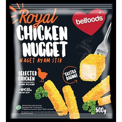 

Belfoods royal chicken nugget stik 500 gr