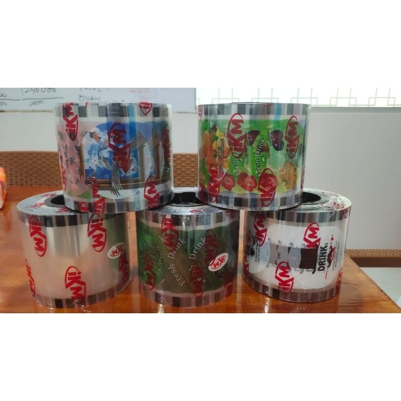 Plastik Lid Cup Sealer / Sealer Cup Drink Polos Kartun Buah Teh 2000 Cup