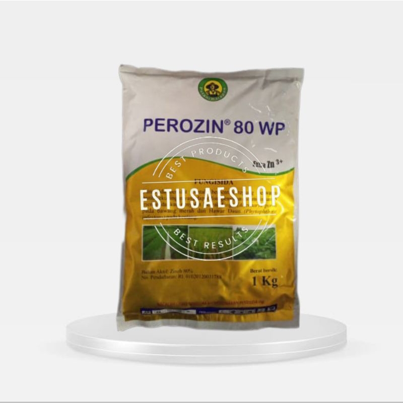 Fungisida PEROZIN 80 WP 1kg, Bahan Aktif: Zineb 80% + Extra Zn 3+