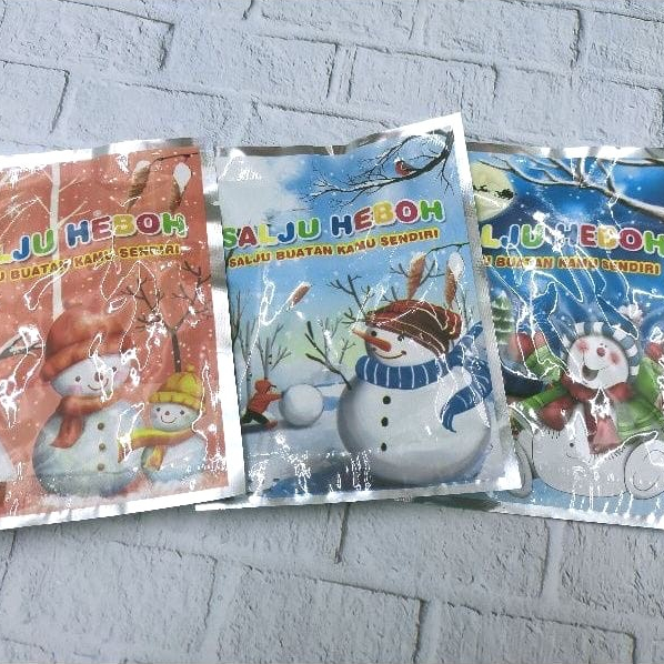 Salju Ajaib Heboh Satuan 1pcs Mainan Anak Snow Fake Instant Bubuk Salju Saljuan Mainan Edukatif Poly
