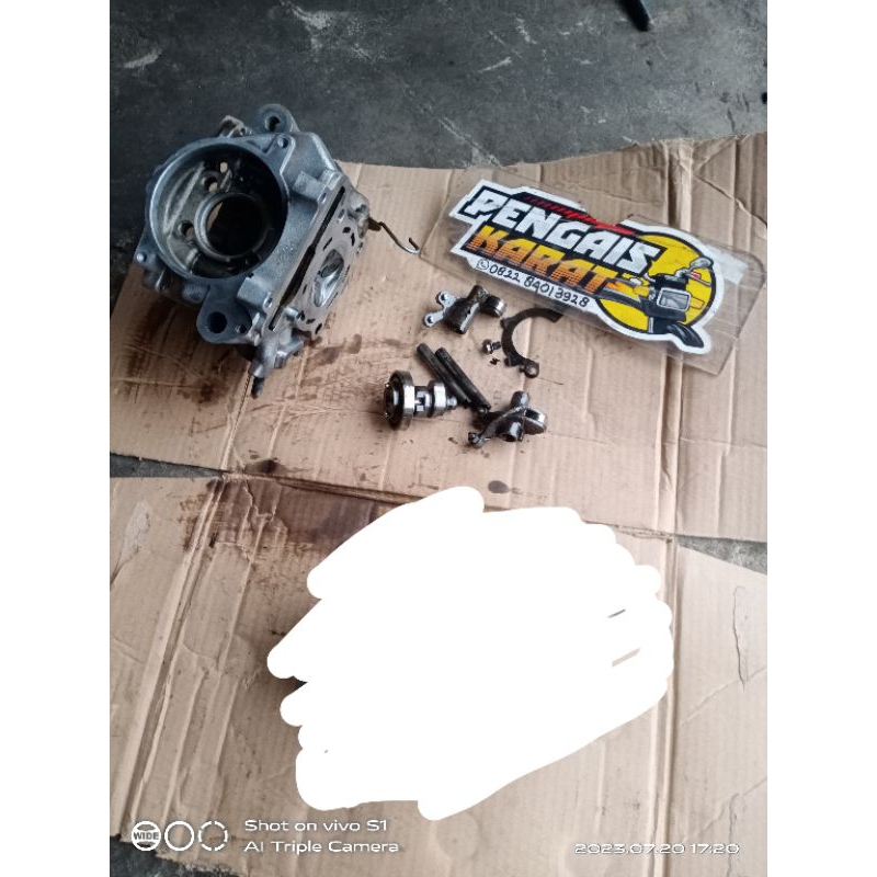 head kop cylinder head jupiter mx135 old vixion old original bekas