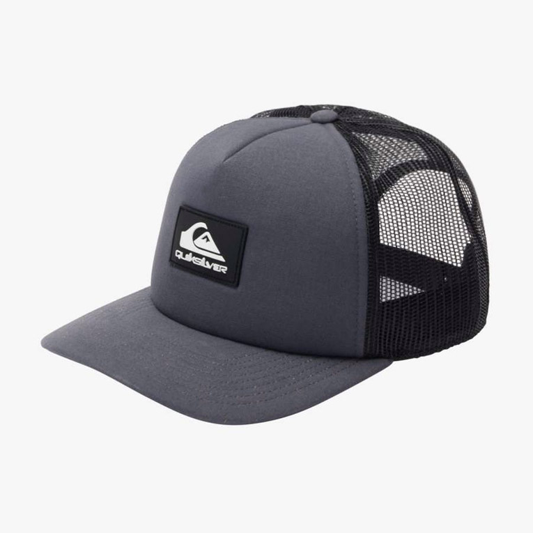Topi Quiksilver Omnipotent Trucker Cap Hat Tarmac Dark Grey ORIGINAL