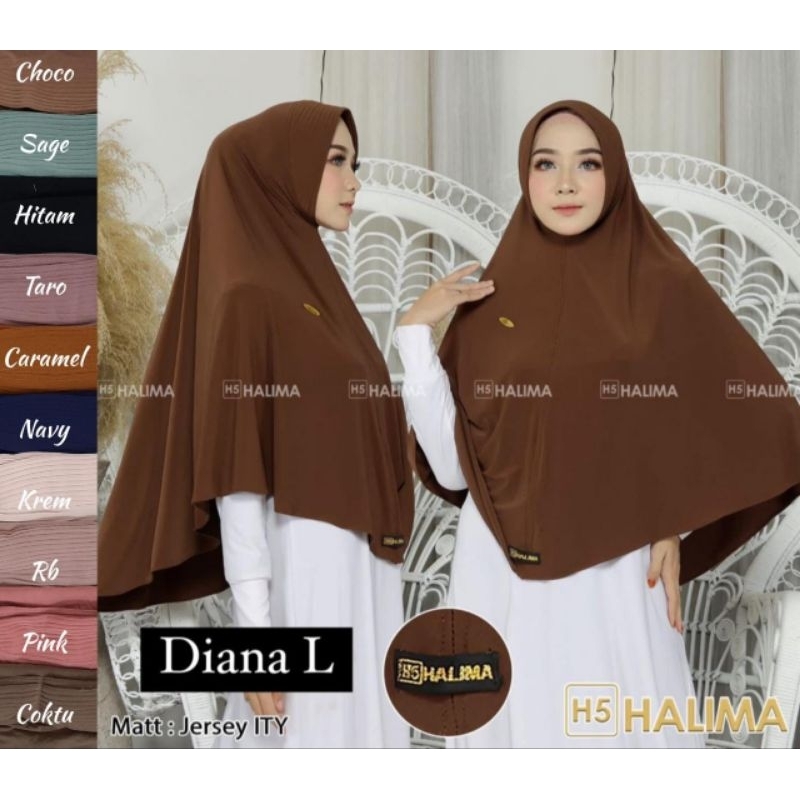 HALIMA _ HIJAB INSTANT DIANA SIZE L / BERGO DIANA BY HALIMA