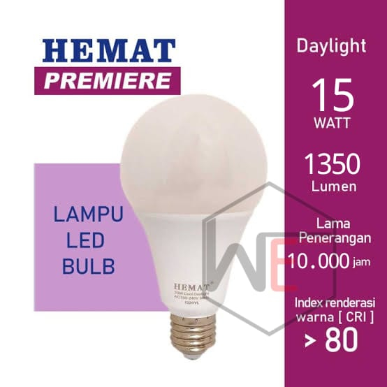 LED Hemat Premiere 15W - Lampu LED Hemat cahaya putih