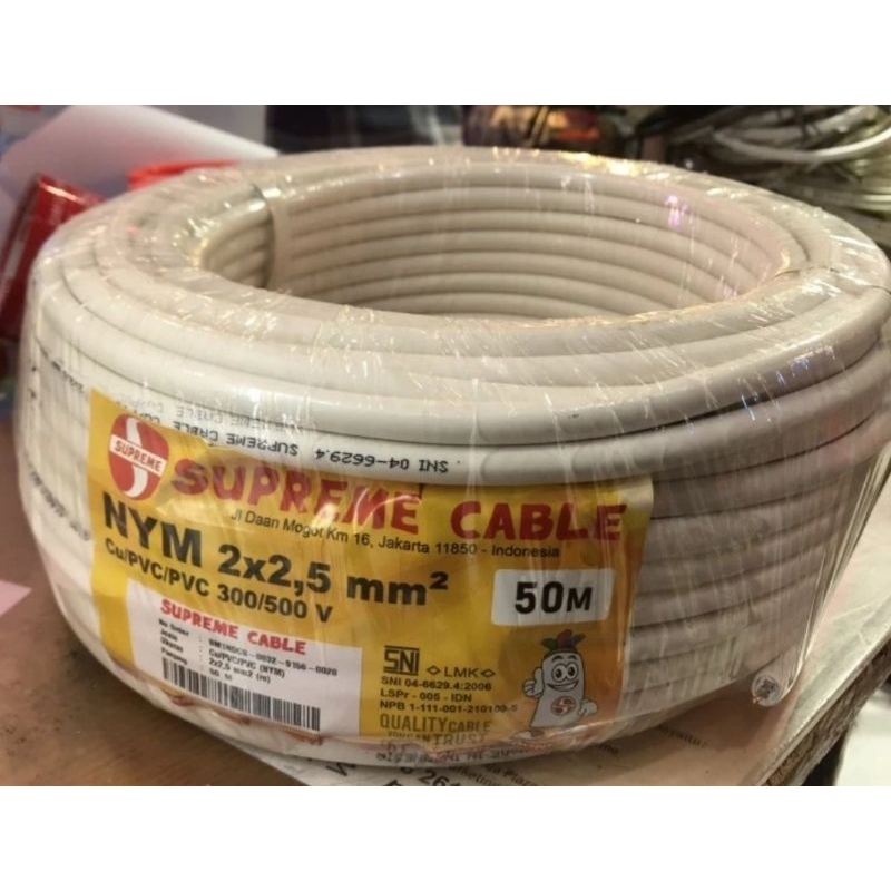 kabel supreme NYM 2x2,5 mm @100 meter