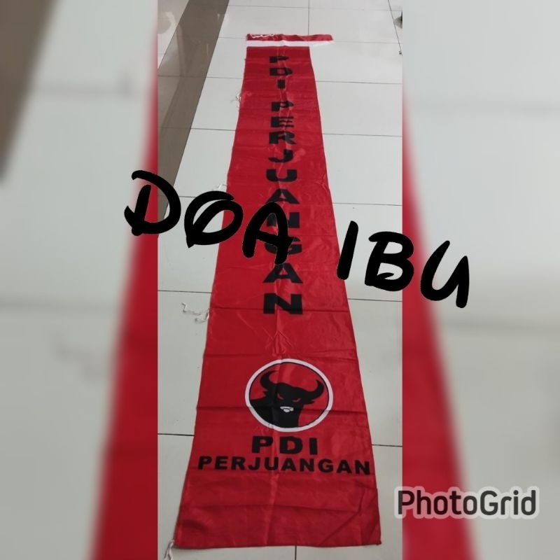 

best seller umbul-umbul partai PDI PERJUANGAN 3meter ready stock