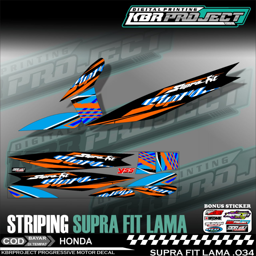 SUPRA FIT LAMA STIKER STRIPING PREMIUM MOTOR PREMIUM KEREN LIS VARIASI SUPRA FIT LAMA STIKER MOTOR H