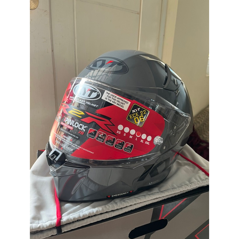 KYT R2R PLAIN GORILLA GREY | BRAND NEW