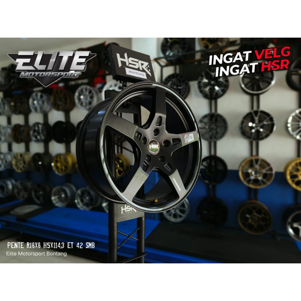 Velg mobil Civic Innova CRV HRV Ertiga R18 Lubang 5 - Velg HSR PENTE