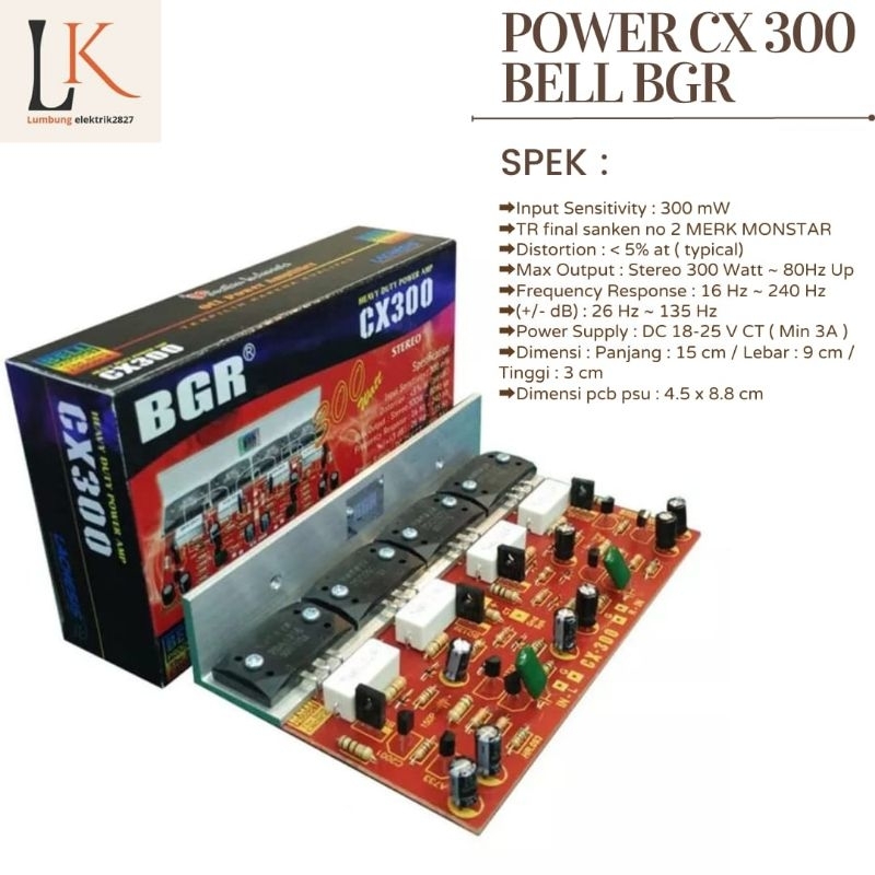 POWER CX300 OCL ORI BELL BGR / KIT POWER OCL BELL