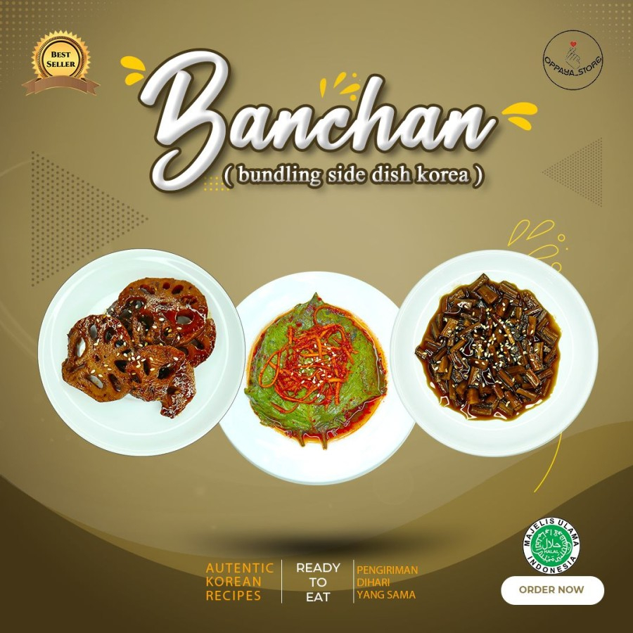 

Bundling Hemat Banchan Side Dish Korea Halal Ueong|Yeongeun|Kkaes-ip Halal Korea