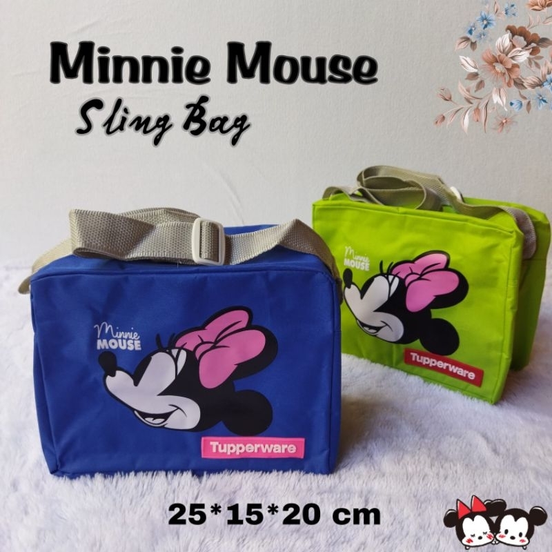 Tas bekal Sling Bag Minnie mouse Ritz Bunga es