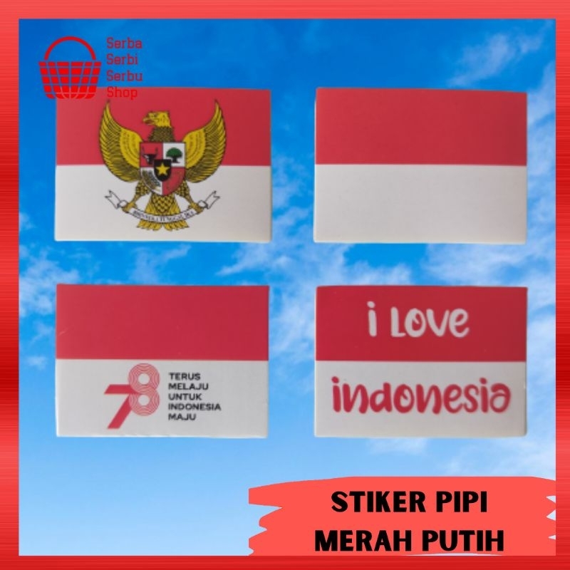 

ECER STICKER STIKER BENDERA MERAH PUTIH 17 AGUSTUS HUT RI KEMERDEKAAN INDONESIA