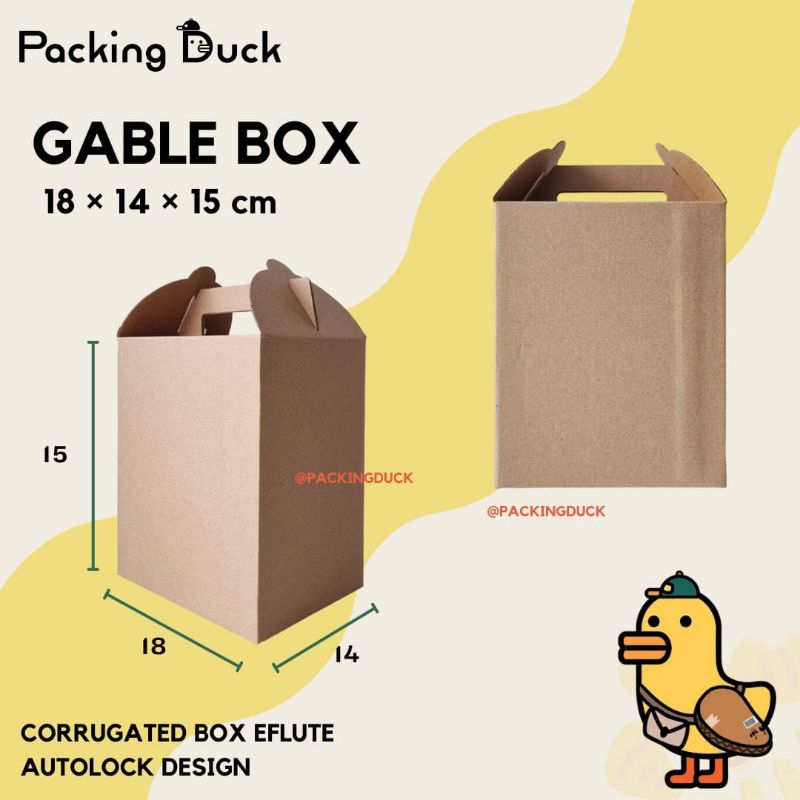 

(MIN ORDER 10 PCS) GABLE BOX 18x14x15 / BOX HAMPERS SOUVENIR / BOX TOPLES / KOTAK KADO