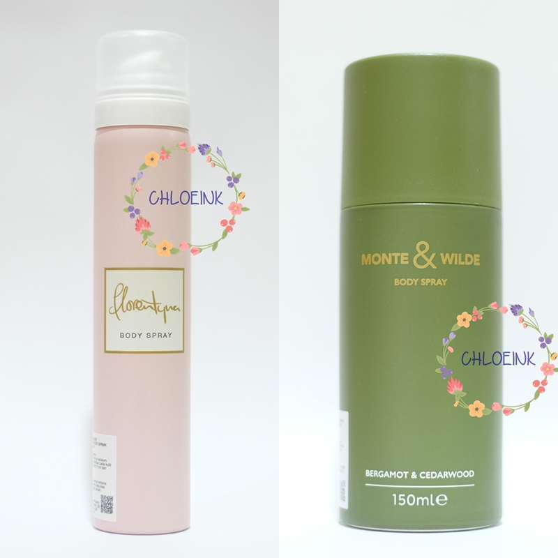 NEW  MARK & SPENCER BODY SPRAY - FLORENTYNA MONTE WILDE BERGAMOT CEDARWOOD