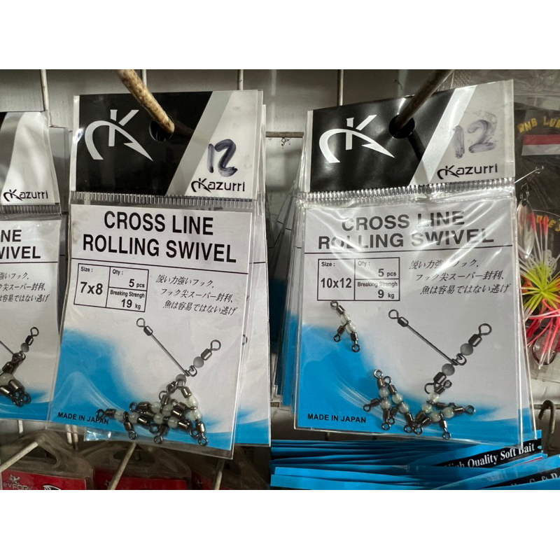 kazuri kili kili cabang 3 / cross line rolling swivel